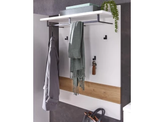Předsíňový šatní panel Memphis, bílá/dub artisan