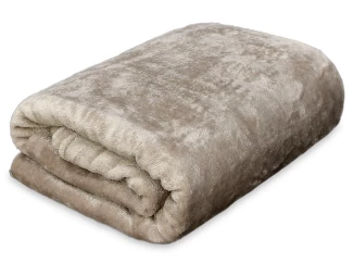 Flanelová deka Viktoria 140x200 cm, tělová/béžová