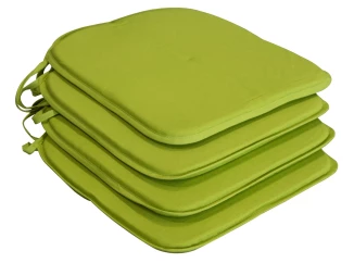 Sada podsedáků na židle (4 ks) Lola 38x38 cm, zelená