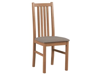 Jídelní židle Ontika, světlý ořech/béžová tkanina