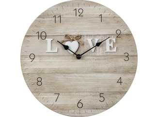 Nástěnné hodiny Love 30 cm, MDF