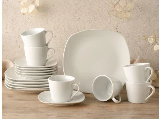 Kávový servis (18 dílů) Amelie, bílý