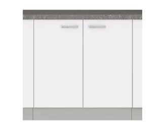 Dolní kuchyňská skříňka Bianka 80D, 80 cm, bílý lesk