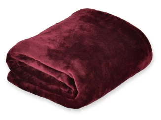 Flanelová deka Viktoria 140x200 cm, bordó