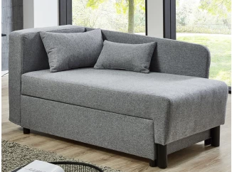 Rozkládací pohovka Lübeck, šedá látka