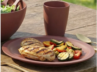 Talíř Caruba Eco 26 cm, cihlový