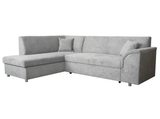 Rohová sedací souprava Bernett, holubí šedá látka, levý roh