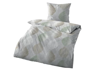 Biber povlečení Podzimní listí, šedé