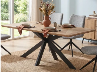 Obdélný jídelní stůl Kaliope 180x90 cm, jasanová dýha