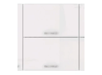 Horní kuchyňská skříňka Bianka 60GU, 60 cm, bílý lesk