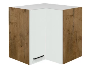 Horní rohová kuchyňská skříňka Avila, dub lancelot/krémová, 60 cm