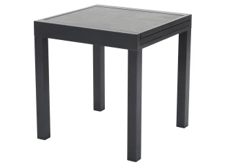 Rozkládací zahradní stůl Tony 72x72 cm, antracit/imitace betonu