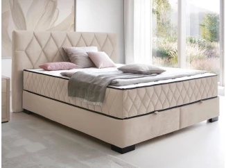 Postel Reve 180x200 cm, krémová látka