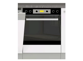 Kuchyňská skříňka pro vestavnou troubu Bianka 60DG, 60 cm, bílý lesk