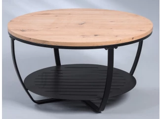 Kulatý konferenční stolek Palermo 80 cm, dub artisan