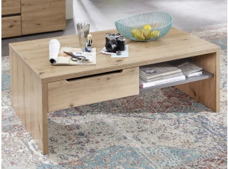 Konferenční stolek se zásuvkou Memphis, dub artisan/grafit