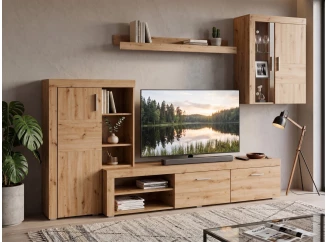 Obývací stěna Pico, dub artisan
