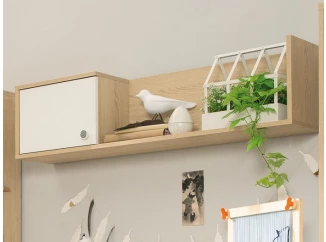 Nástěnná police s úložným prostorem Step