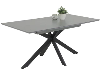 Rozkládací jídelní stůl Chiara 160x90 cm, šedá imitace mramoru