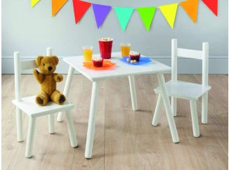 Dětská sestava stolku se 2 židličkami Umea, bílá