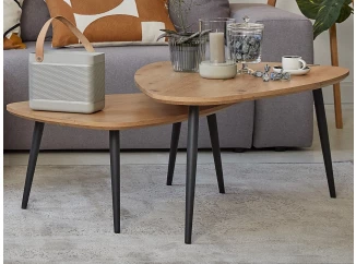 Set 2 ks konferenčních stolků Luka, dub artisan