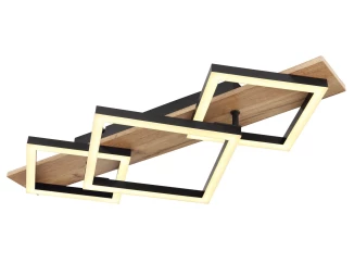 Stropní LED osvětlení Beatrix 61 cm, kov/dřevo