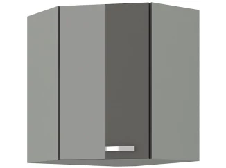 Horní rohová kuchyňská skříňka Grey 60/60 cm