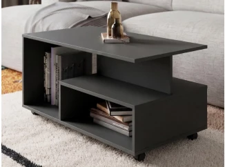 Konferenční stolek na kolečkách Astor, antracitový