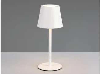 Nabíjecí LED stolní lampička Diaz, bílá