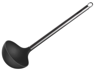 Kuchyňská naběračka Akcent 29 cm, černá