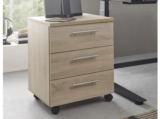 Úložný kontejner na kolečkách Ben, dub sonoma