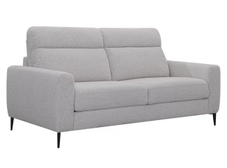 Rozkládací pohovka na trvalé spaní Georgia, achátově šedá tkanina