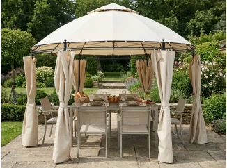 Zahradní altán Nerano 350x350 cm, béžový