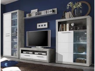 Obývací stěna Stone, s osvětlením