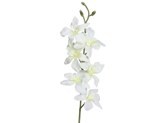 Umělá květina Orchidej 64 cm, krémová