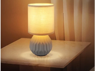 Stolní lampa Sylas, šedá