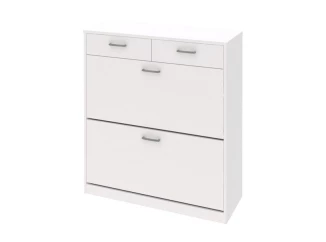 Středně vysoký botník Mega 93, bílá