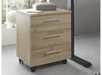 Úložný kontejner na kolečkách Ben, dub artisan