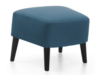 Taburet Next, modrá látka