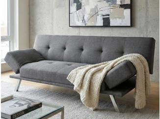 Rozkládací pohovka Campus, šedá látka