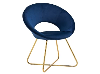 Jídelní židle Elisa, modrá látka