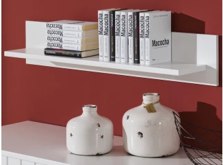 Nástěnná police Atik 107,5 cm, bílá