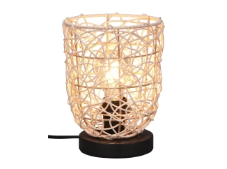 Stolní lampa Lovis, ratan