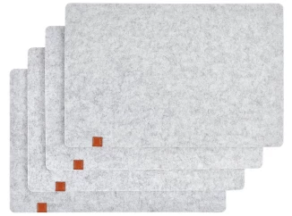 Sada prostírání (4 ks) LifeStyle 30x45 cm, světle šedá