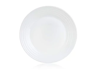 Dezertní talíř Harena 19 cm, bílé sklo