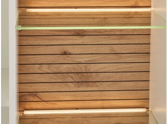 Set 2 ks lišta s LED světelným páskem (40 cm) barva světla teplá bílá