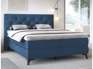 Postel Lusaka 180x200 cm, námořnická modrá látka