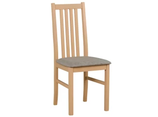 Jídelní židle Ontika, dub sonoma/šedo-béžová látka