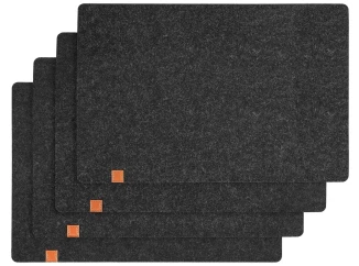 Sada prostírání (4 ks) LifeStyle 30x45 cm, černá