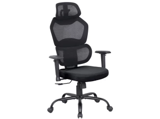 Kancelářská židle Air-Plus, černá látka